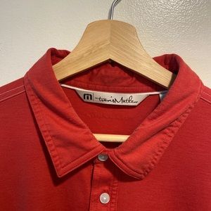 Travis Mathew Orange Red Golf Polo Men’s Large (Tag XL)